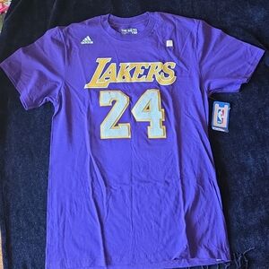 adidas Purple Los Angeles Lakers #24 Tee